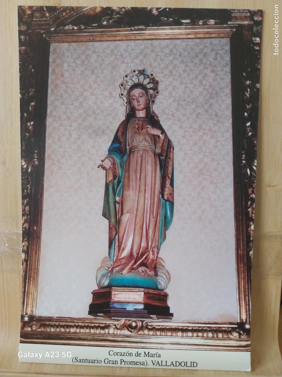 Cartes Postales: GRAN PROMESA VIRGEN NTRA SRA DE CORAZON DE MARIA VALLADOLID TARJETA TAMA&Ntilde;O POSTAL DORSO BLANCO