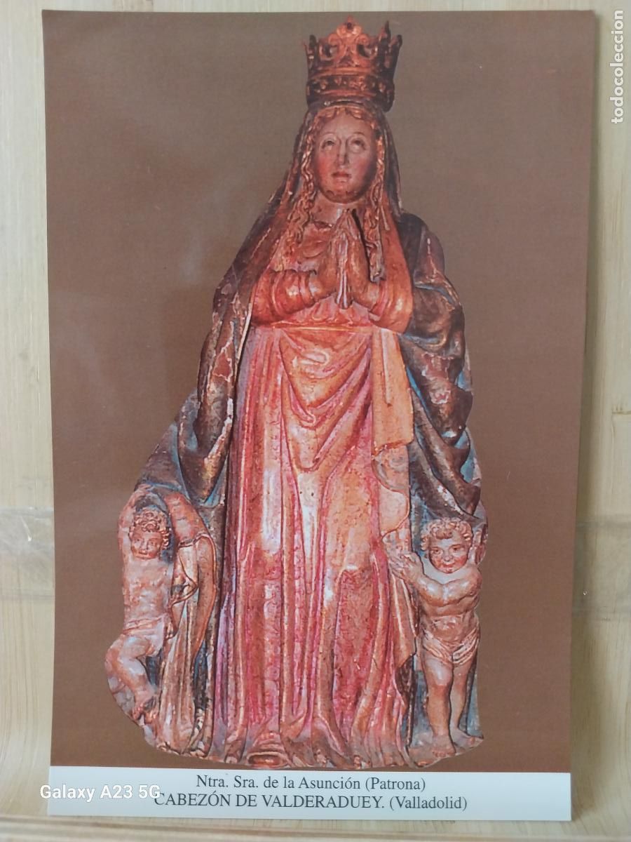 Cartes Postales: CABEZON DE VALDERADUEY VIRGEN NTRA SRA DE LA ASUNCION VALLADOLID TARJETA TAMA&Ntilde;O POSTAL DORSO BLANCO
