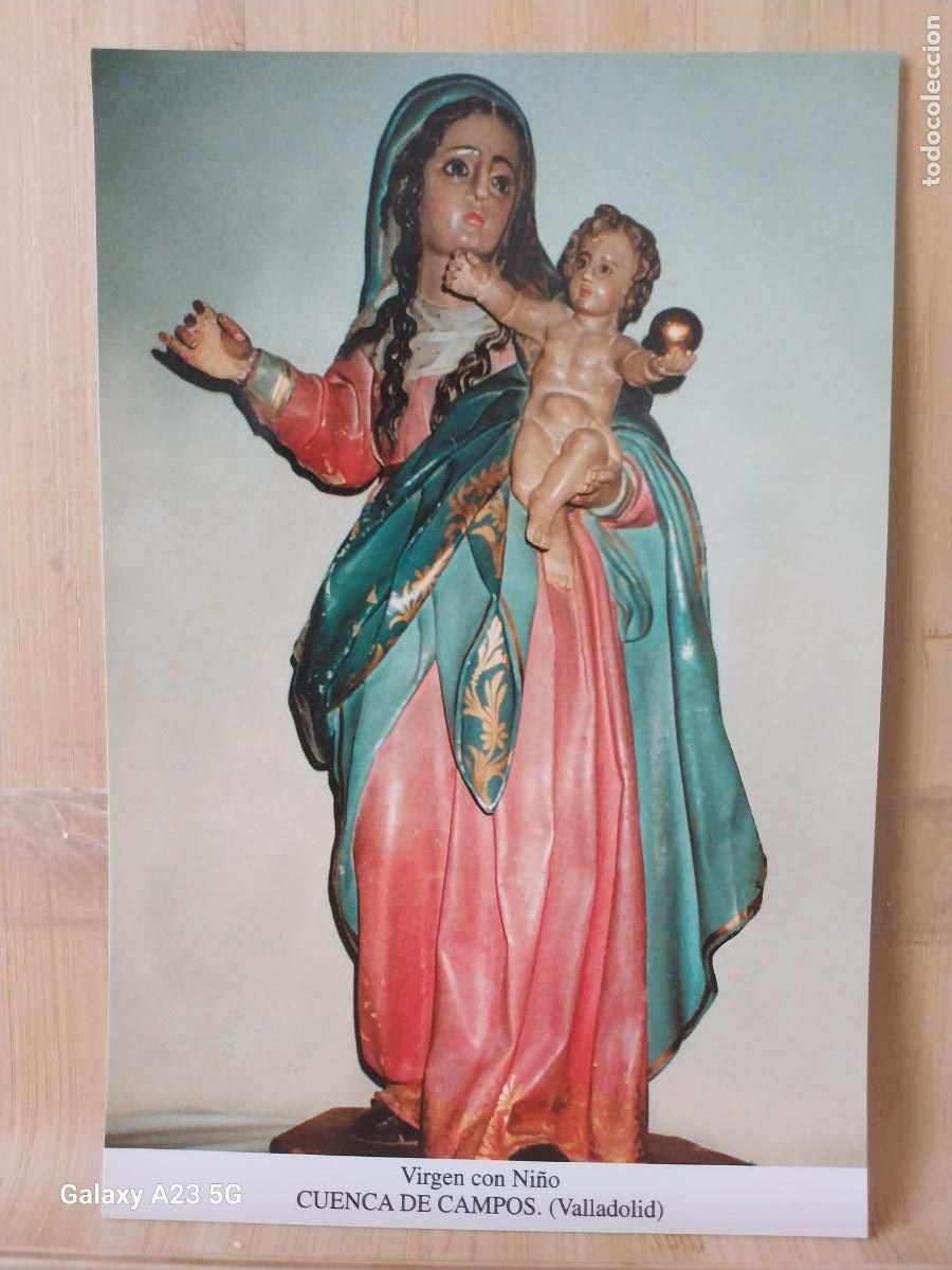 Postais: CUENCA DE CAMPOS VIRGEN NTRA SRA CON NI&Ntilde;O VALLADOLID TARJETA TAMA&Ntilde;O POSTAL DORSO BLANCO