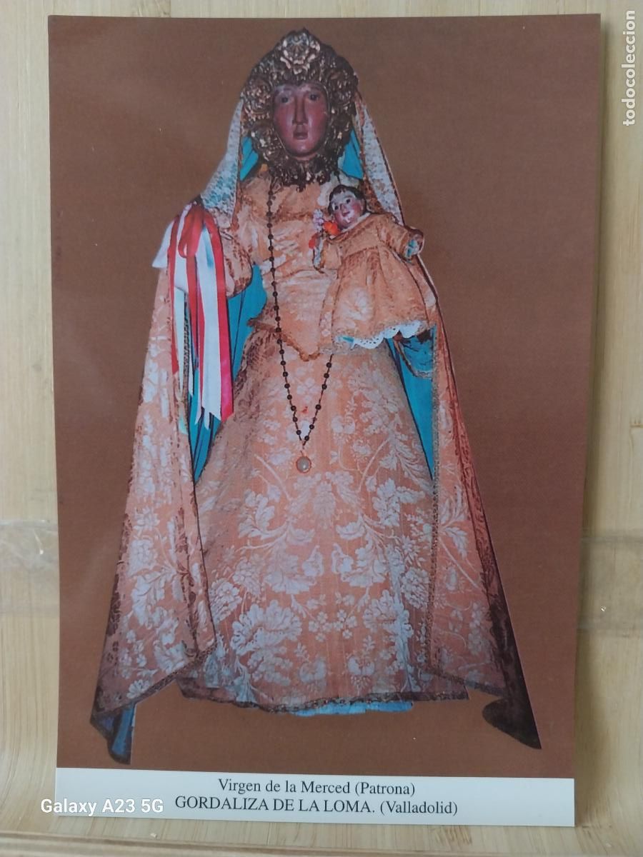 Cartoline: GORDALIZA DE LA LOMA VIRGEN NTRA SRA DE LA MERCED VALLADOLID TARJETA TAMA&Ntilde;O POSTAL DORSO BLANCO
