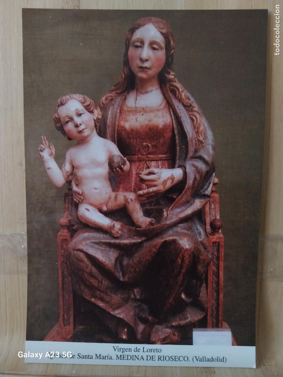 Cartoline: MEDINA DE RIOSECO VIRGEN NTRA SRA DE LORETO VALLADOLID TARJETA TAMA&Ntilde;O POSTAL DORSO BLANCO