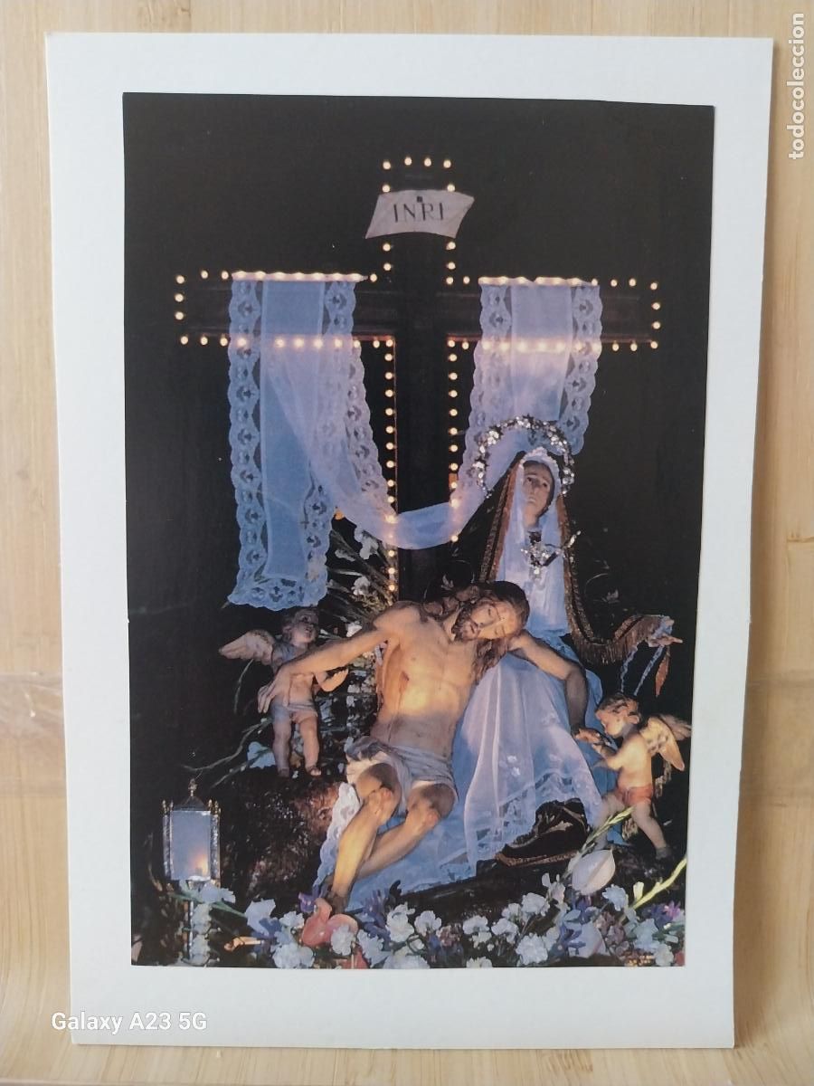 Postkarten: SAN AGUSTIN JATIVA VIRGEN NTRA SRA DE LA PIEDAD TARJETA TAMA&Ntilde;O POSTAL VINTAGE