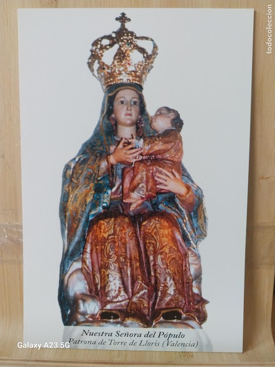 Postkarten: TORRE DE LLORIS VIRGEN NTRA SRA DEL POPULO TARJETA TAMA&Ntilde;O POSTAL VINTAGE