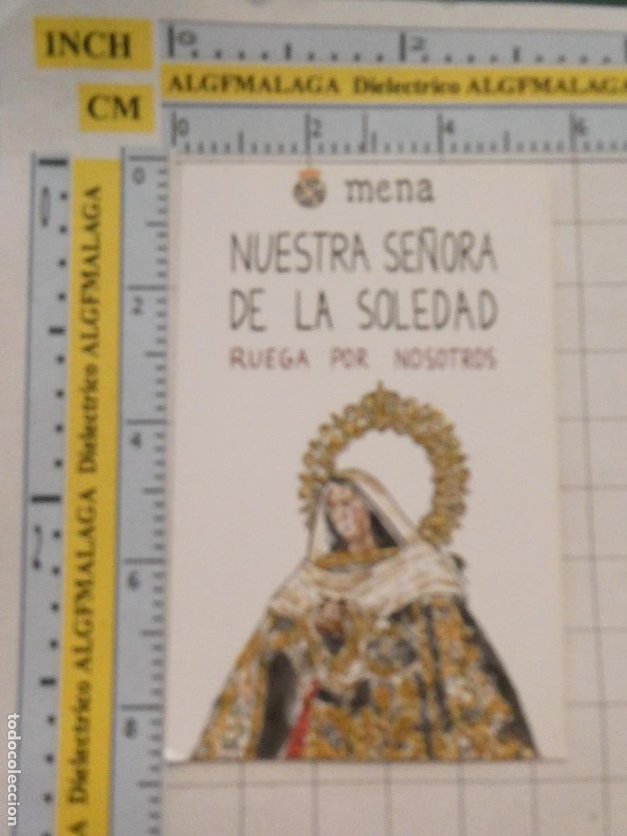 Postkarten: RECORDATORIO RELIGIOSO SEMANA SANTA. CONGREGACI&Oacute;N MENA NUESTRA SE&Ntilde;ORA SOLEDAD. 499