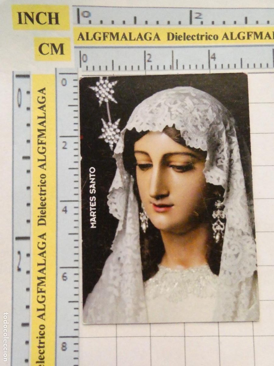Cartoline: RECORDATORIO RELIGIOSO SEMANA SANTA. M&Aacute;LAGA MARTES SANTO 519