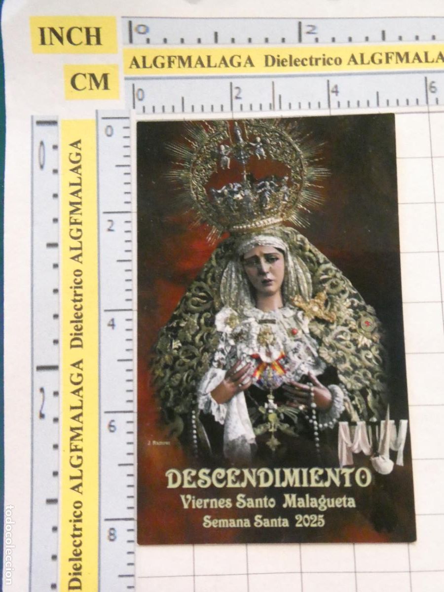 Postcards: RECORDATORIO RELIGIOSO SEMANA SANTA. M&Aacute;LAGA 2025 DESCENDIMIENTO 529
