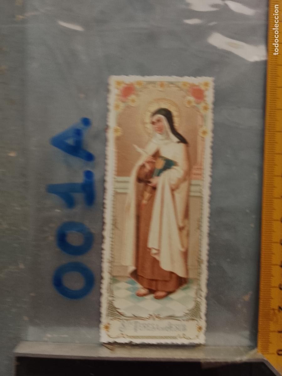 Postales: ANTIGUA ESTAMPA TROQUELADA RELIGIOSA CROOMOLITOGRAFICA MODERNISTA SANTORAL - SANTA TERESA DE JESUS