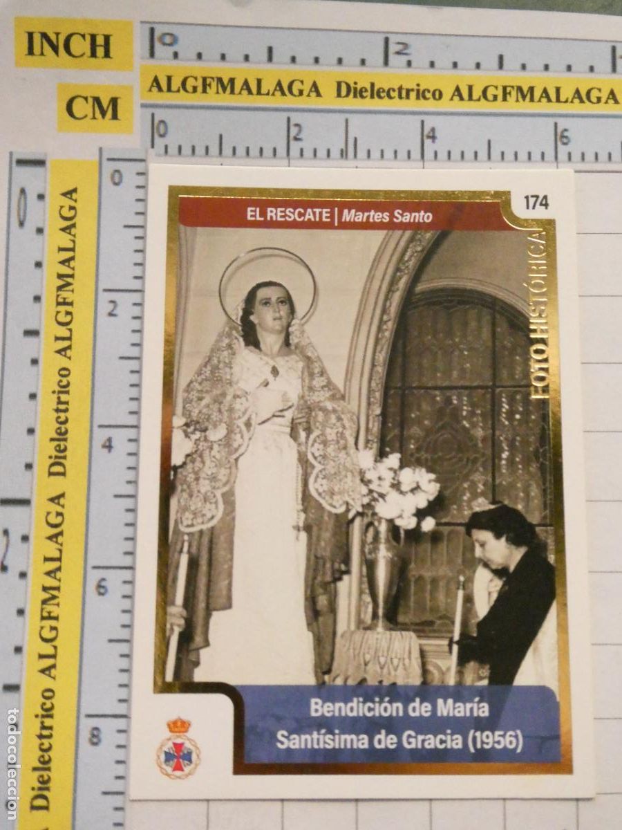 Postais: TARJETA TRADING CARD CROMO RELIGIOSO SEMANA SANTA M&Aacute;LAGA. HOLY CARDS. 174 EL RESCATE 1956