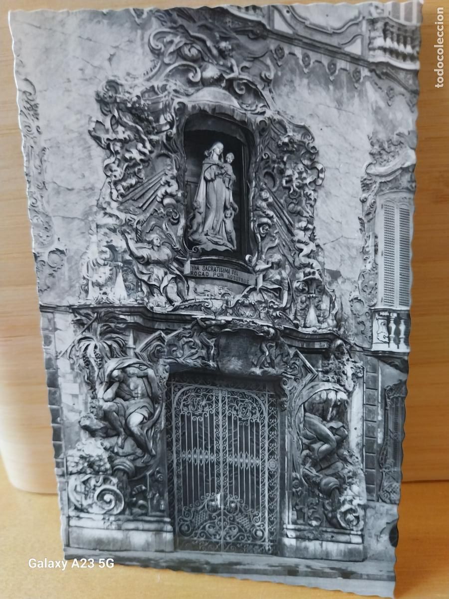 Cartes Postales: PALACIO DE DOS AGUAS PUERTA VALENCIA ED JDP 125 CIRCULADA ORIGINAL BN PRECIOSA
