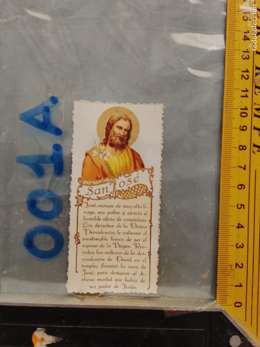 Postkarten: ANTIGUA ESTAMPA TROQUELADA RELIGIOSA CROMO LITOGRAFIA MODERNISTA SANTORAL - SAN JOSE