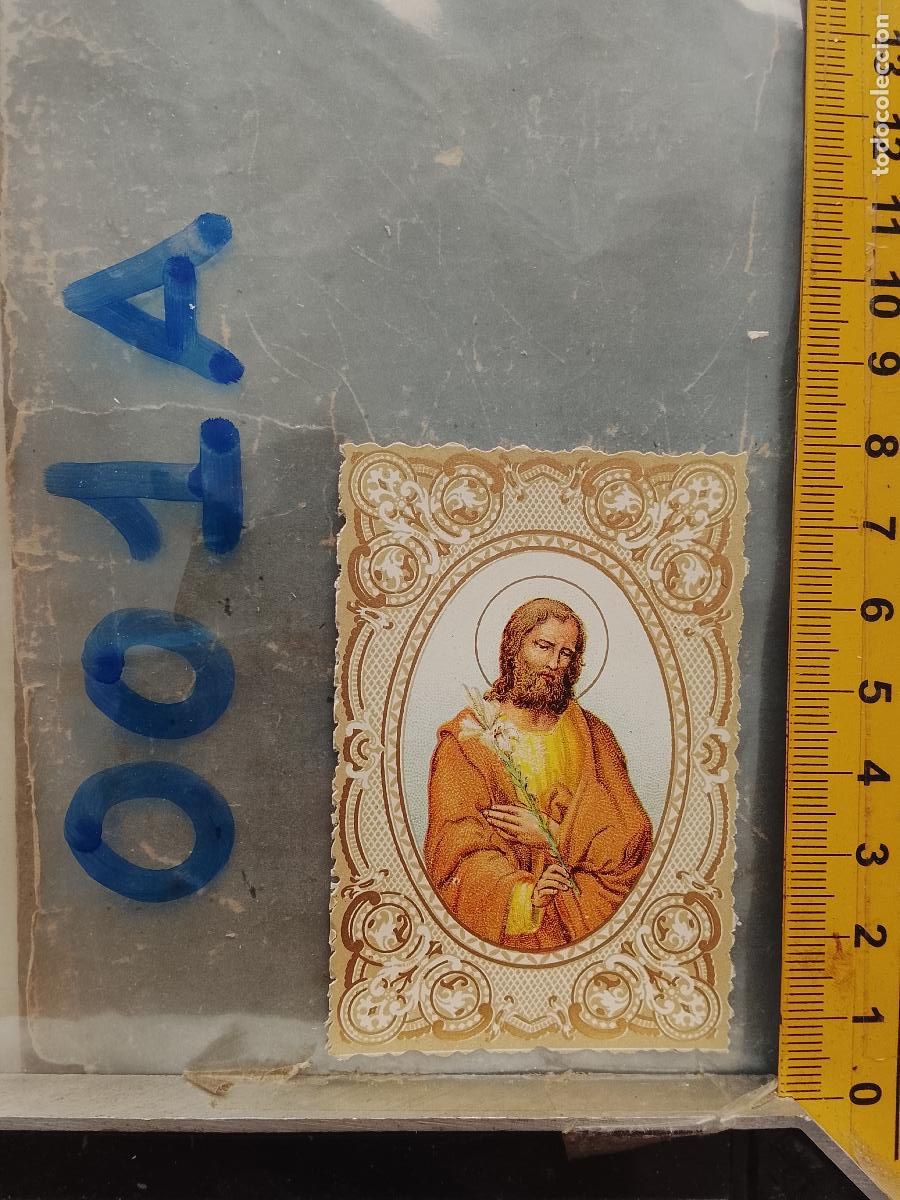 Postales: ANTIGUA ESTAMPA TROQUELADA RELIGIOSA CROMO LITOGRAFIA MODERNISTA SANTORAL - SAN JOSE