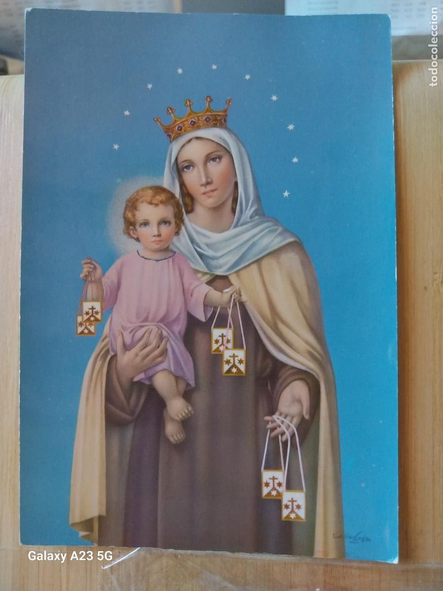 Postcards: VIRGEN NTRA SRA DEL CARMEN ED CYZ 6224 ESCRITA A&Ntilde;O 1968