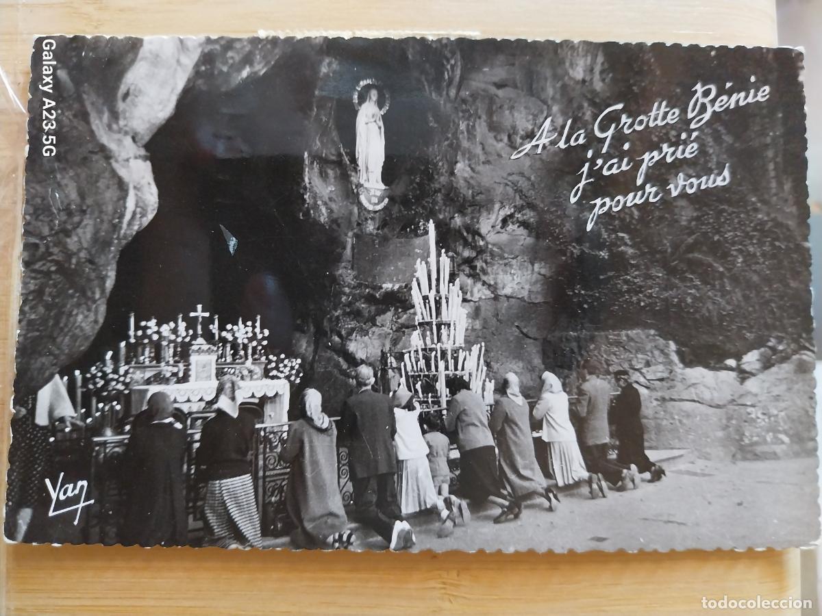 Cartoline: VIRGEN NTRA SRA DE LOURDES GRUTA POSTAL ESCRITA A&Ntilde;O 1955 ORIGINAL