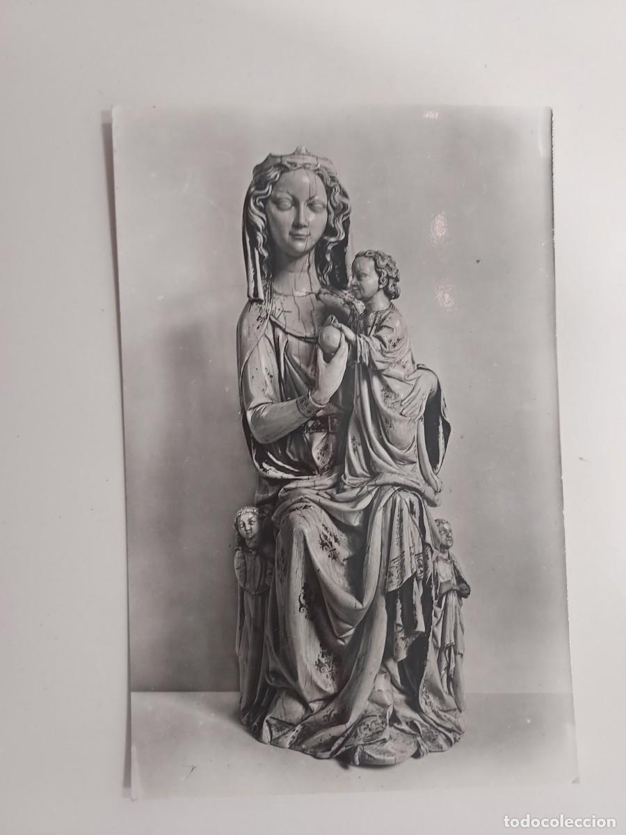 Postales: POSTAL MADRID MUSEO LAZARO. VIRGEN DE MARFIL ESCUELA FRANCESA. SIN CIRCULAR. RELIGIOSA