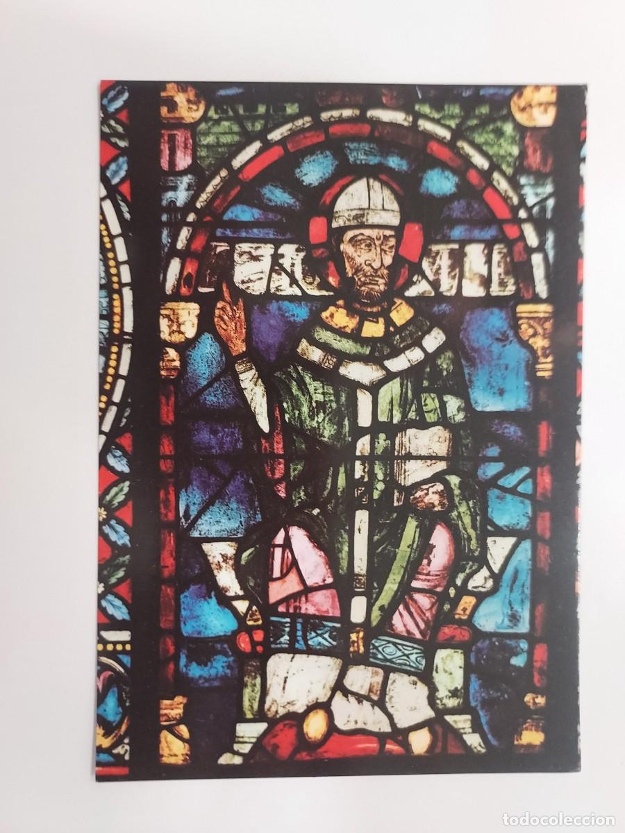 Postcards: POSTAL VIDRIERA MEDIEVAL de la Catedral de Canterbury, SANTO TOMAS BECKET. SIN CIRCULAR. RELIGIOSA