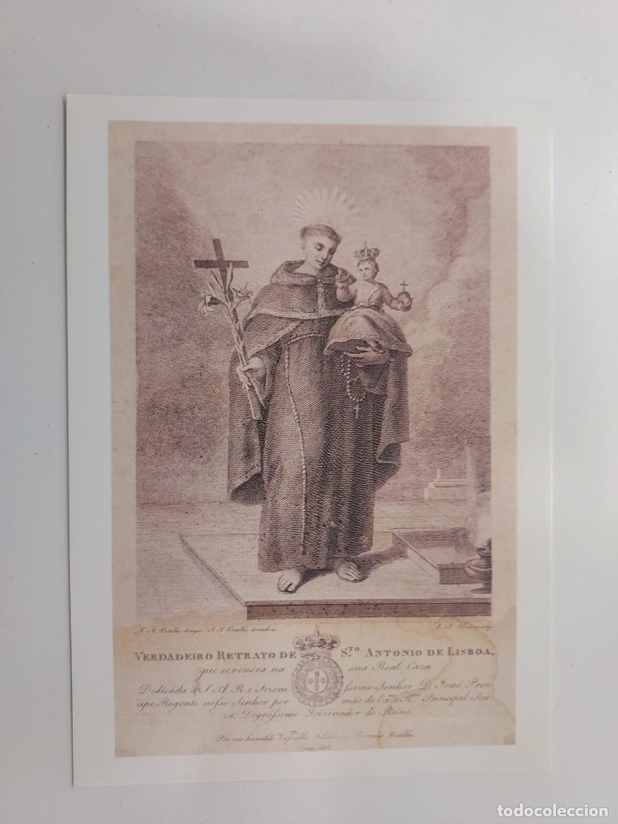 Postcards: POSTAL MUSEU ANTONIANO LISBOA. IMAGEM DE SANTO ANTONIO. GRAVURA. S/C. RELIGIOSA