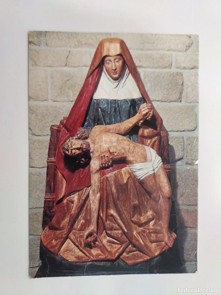 Postcards: POSTAL PONT-CROIX (FINISTERE). PIETA, EGLISE NOTRE-DAME DE ROSCUDON. CIRCULADA. RELIGIOSA