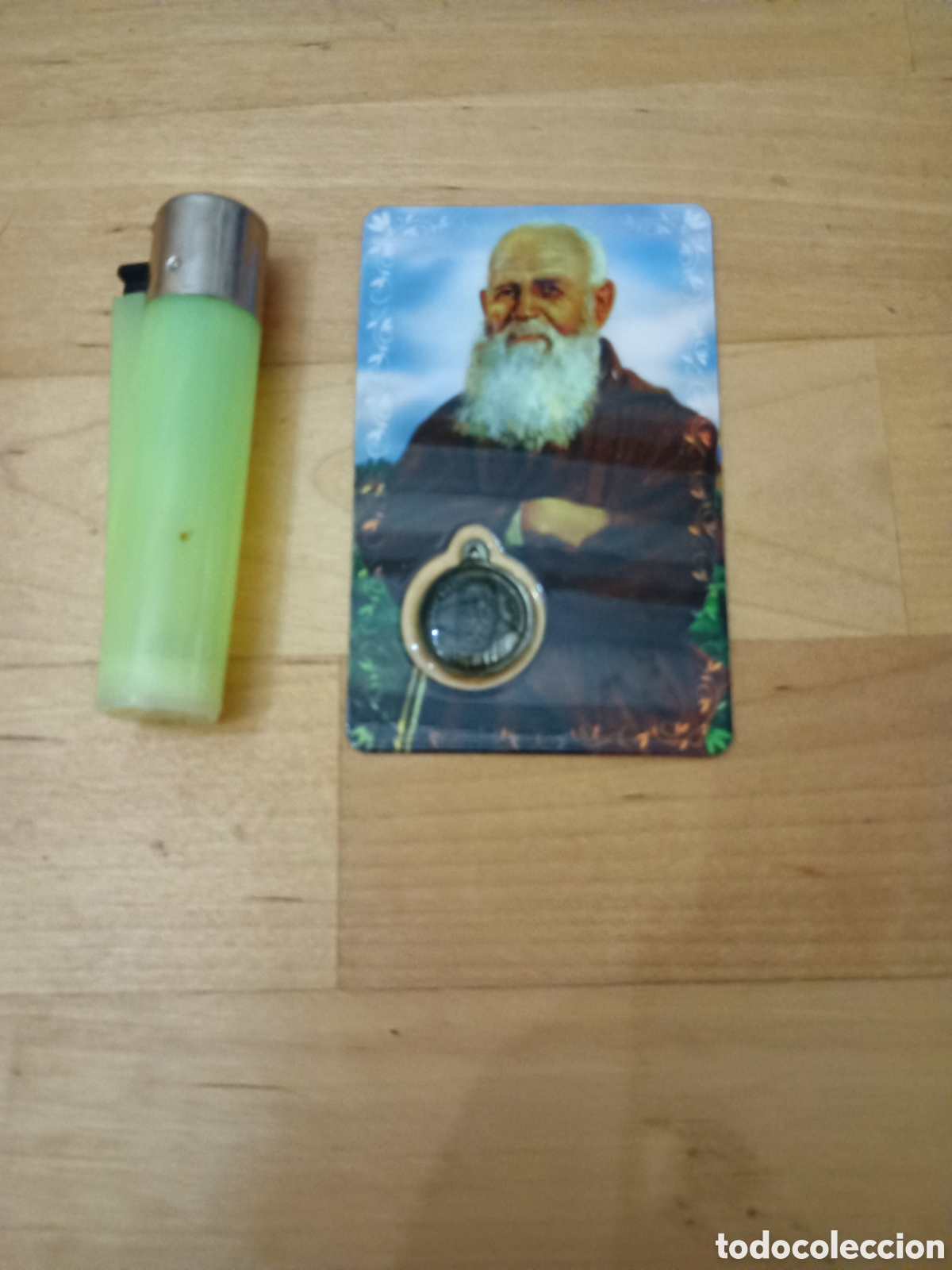 Postcards: ESTAMPA RELIGIOSA - FRAY LEOPOLDO DE ALPANDEIRE CON UNA MEDALLITA