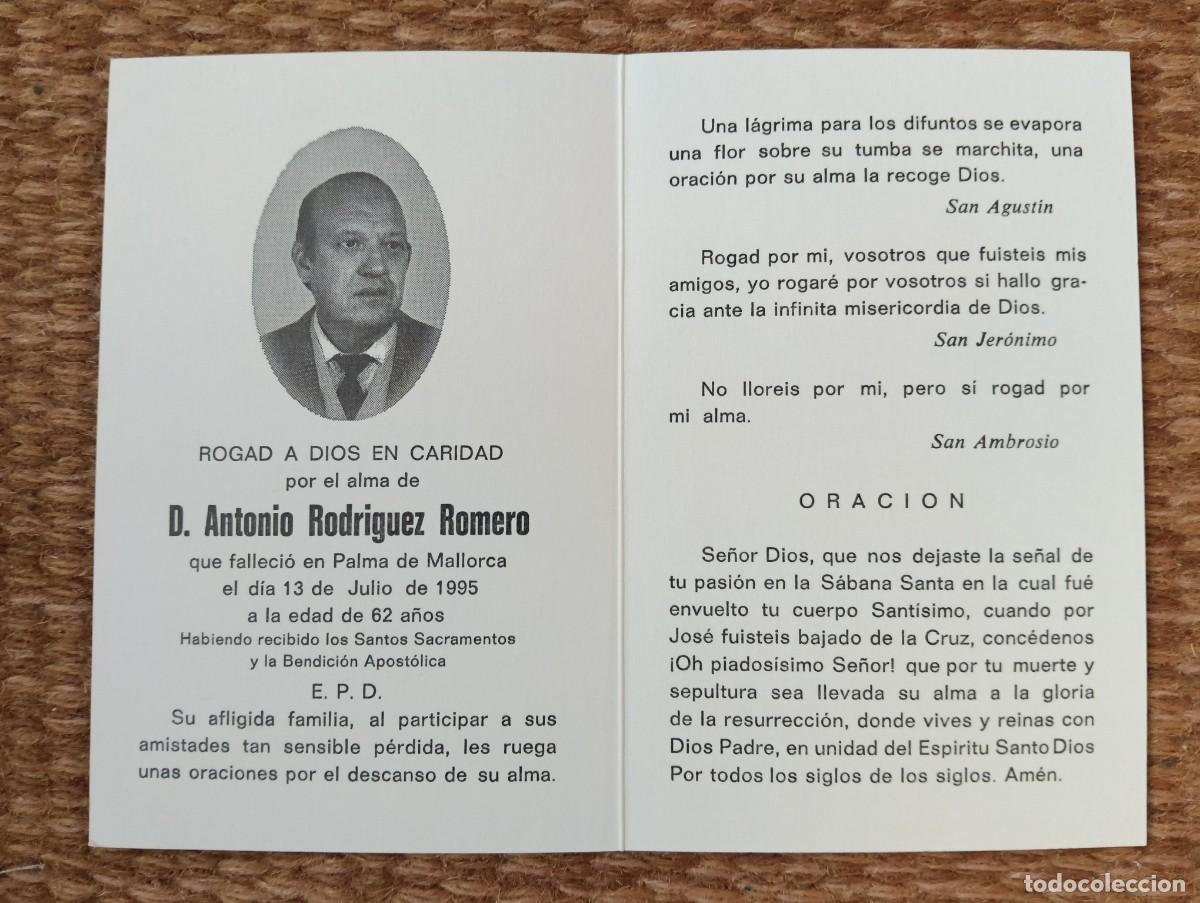 Postales: PALMA DE MALLORCA - ESQUELA - IN MEMORIAN DE SE&Ntilde;OR FALLECID EN 1995