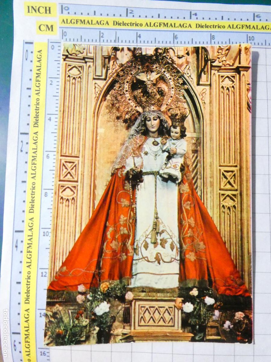Cartoline: POSTAL RELIGIOSA SEMANA SANTA. A&Ntilde;O 1961 TOMELLOSO CIUDAD REAL NUESTRA SE&Ntilde;ORA DE LAS VI&Ntilde;AS. 1774