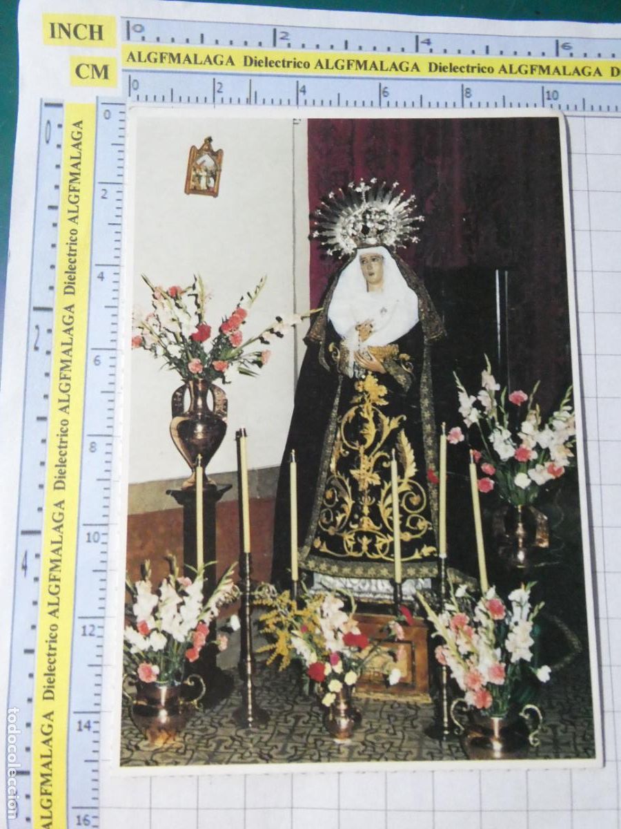Postkarten: POSTAL RELIGIOSA SEMANA SANTA. M&Aacute;LAGA RONDA NUESTRA SE&Ntilde;ORA SOLEDAD 184 DIARIO COSTA SOL. 1781