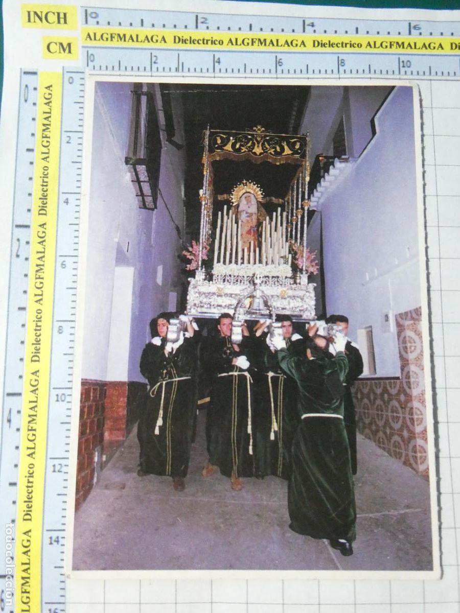 Postkarten: POSTAL RELIGIOSA SEMANA SANTA. M&Aacute;LAGA ALMOG&Iacute;A NUESTRA SE&Ntilde;ORA DOLORES 191 DIARIO COSTA SOL. 1785