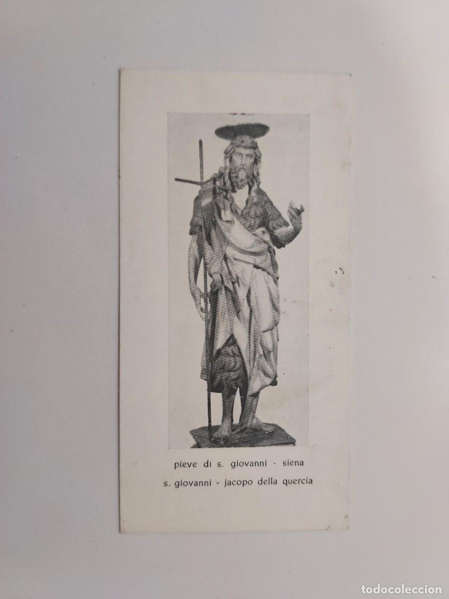 Postkarten: ESTAMPA PIEVE DI S. GIOVANNI. SIENA. JACOPO DELLA QUERCIA. RELIGIOSA. 5,5 X 11 CM. San Juan Bautista
