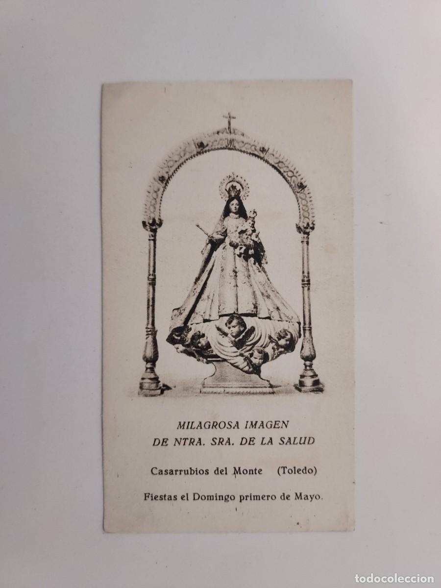 Postkarten: ESTAMPA MILAGROSA IMAGEN NTRA SRA DE LA SALUD CASARRUBIOS DEL MONTE TOLEDO. RELIGIOSA. 6 X 10 CM