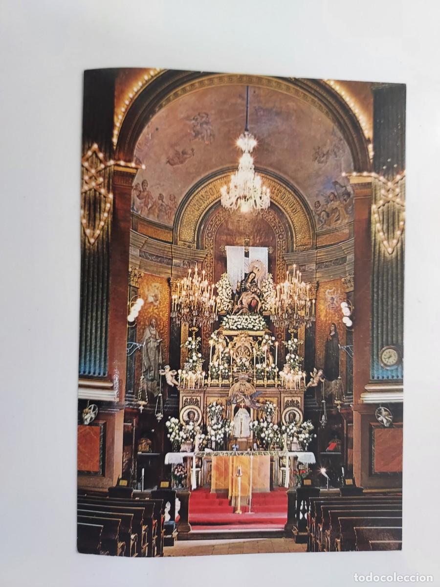 Postais: POSTAL CARTAGENA ALTAR DE NUESTRA SE&Ntilde;ORA DE LA CARIDAD PATRONA. ESCRITA. RELIGIOSA. Virgen