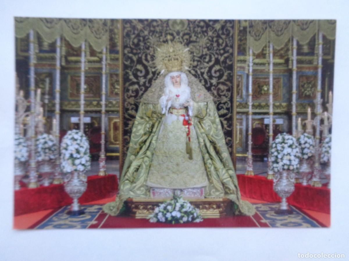 Postales: SEMANA SANTA SEVILLA - HDAD. STMA. TRINIDAD : ESTAMPA RECUERDO NTRA. SRA. DE LA ESPERANZA CORONADA