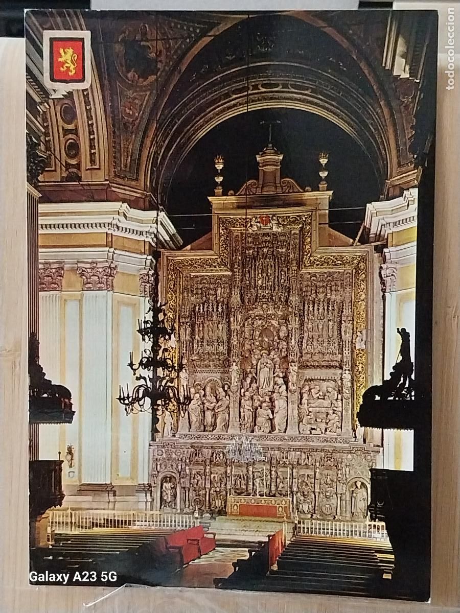 Postales: ALTAR MAYOR PILAR ZARAGOZA ED FISA 324 CIRCULADA A&Ntilde;O 1967