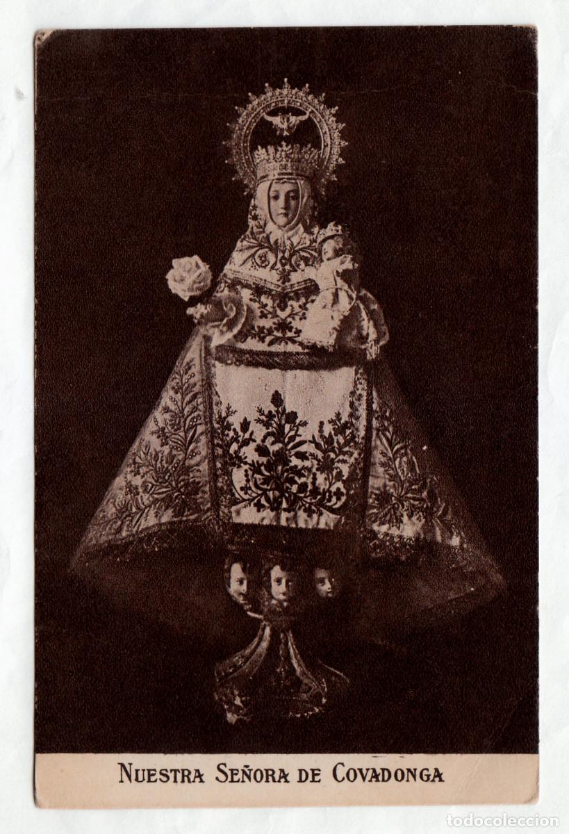 Postales: Nuestra Se&ntilde;ora de Covadonga. Palomeque, Madrid. Huecograbado Joaqu&iacute;n Mumbr&uacute;, Barcelona. bm