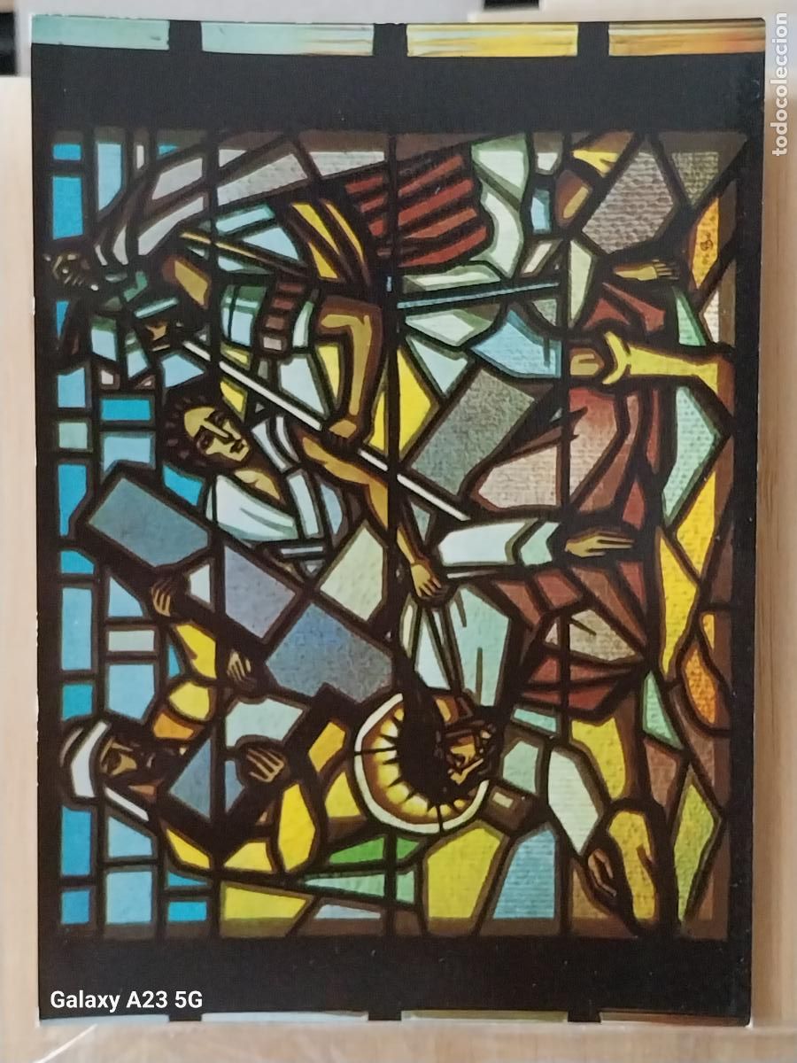 Postales: MARIA REINA DE LA PAZ VALLADOLID VIDRIERA VIACRUCIS ED PP CAPUCHINOS 3 SC ORIGINAL