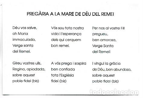 Postales: PREGARIA A LA MARE DE DEU DEL REMEI - Foto 2