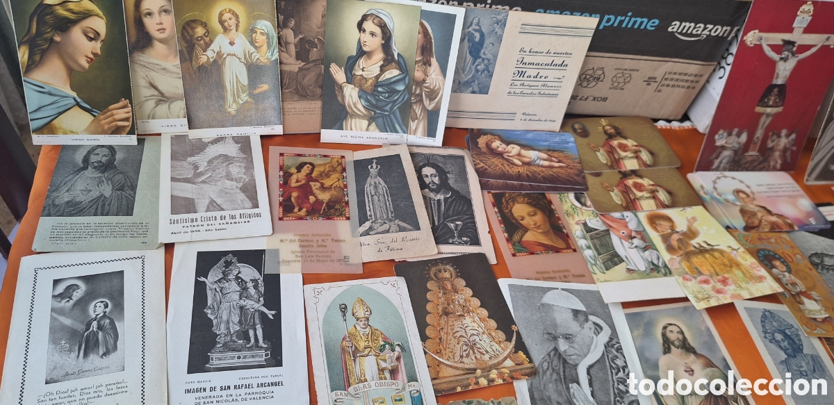 Postales: Lote de 320 Estampas Religiosas - Foto 3