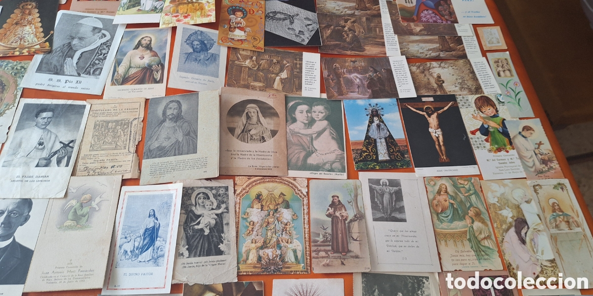 Postales: Lote de 320 Estampas Religiosas - Foto 6
