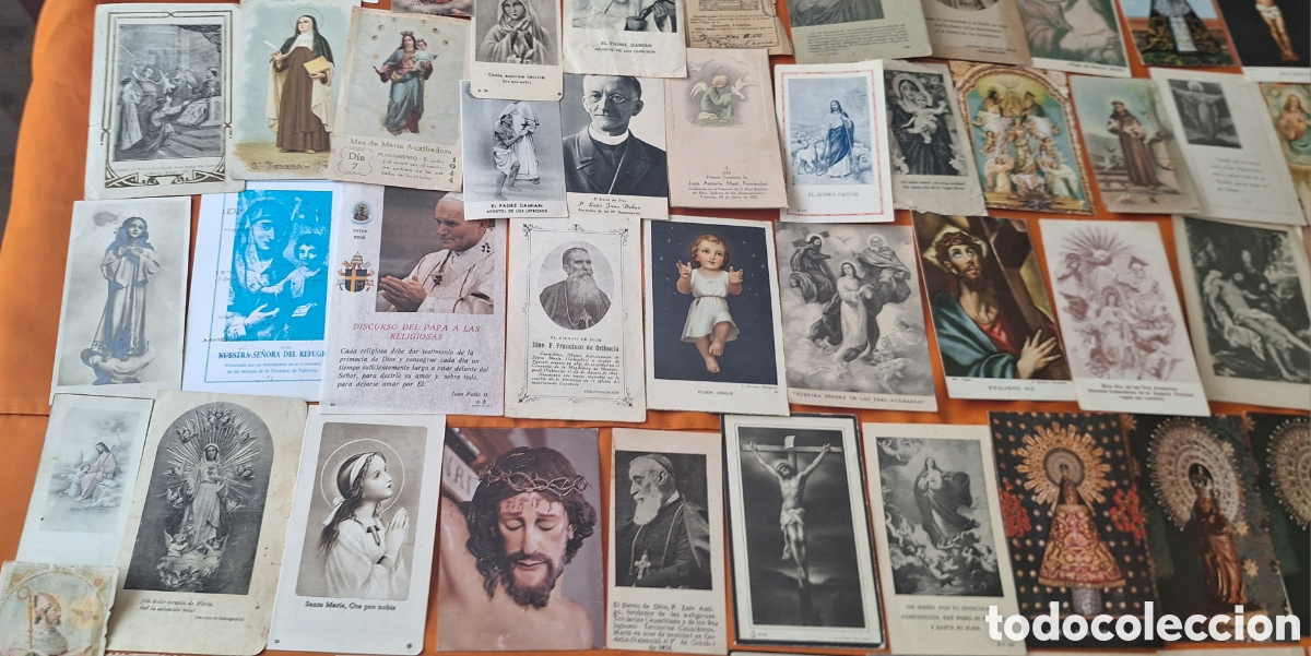 Postales: Lote de 320 Estampas Religiosas - Foto 7