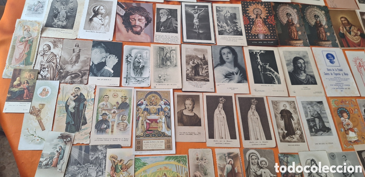 Postales: Lote de 320 Estampas Religiosas - Foto 9