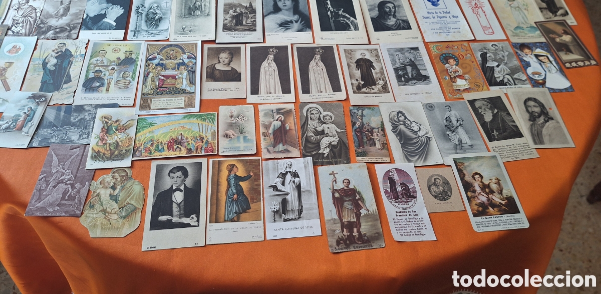 Postales: Lote de 320 Estampas Religiosas - Foto 11