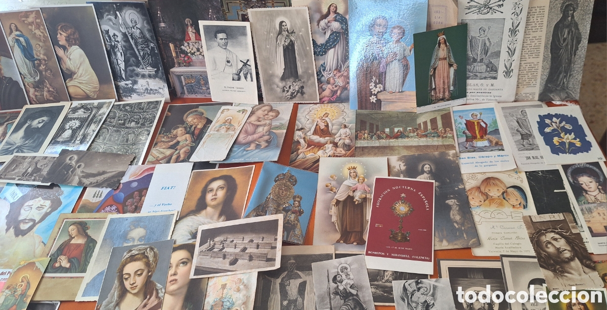 Postales: Lote de 320 Estampas Religiosas - Foto 13