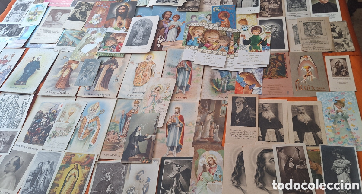 Postales: Lote de 320 Estampas Religiosas - Foto 17