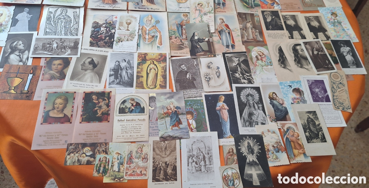 Postales: Lote de 320 Estampas Religiosas - Foto 18