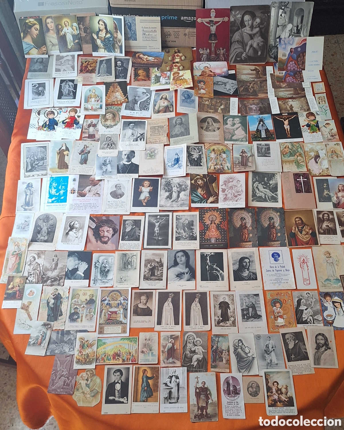 Postales: Lote de 320 Estampas Religiosas - Foto 1