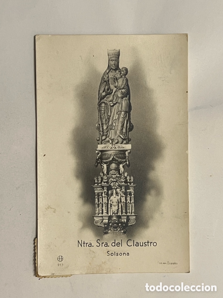 Postales: NUESTRA SE&Ntilde;ORA DEL CLAUSTRO.. SOLSONA (L&eacute;rida) Postal Editorial fotogr&aacute;fica (a.1949)