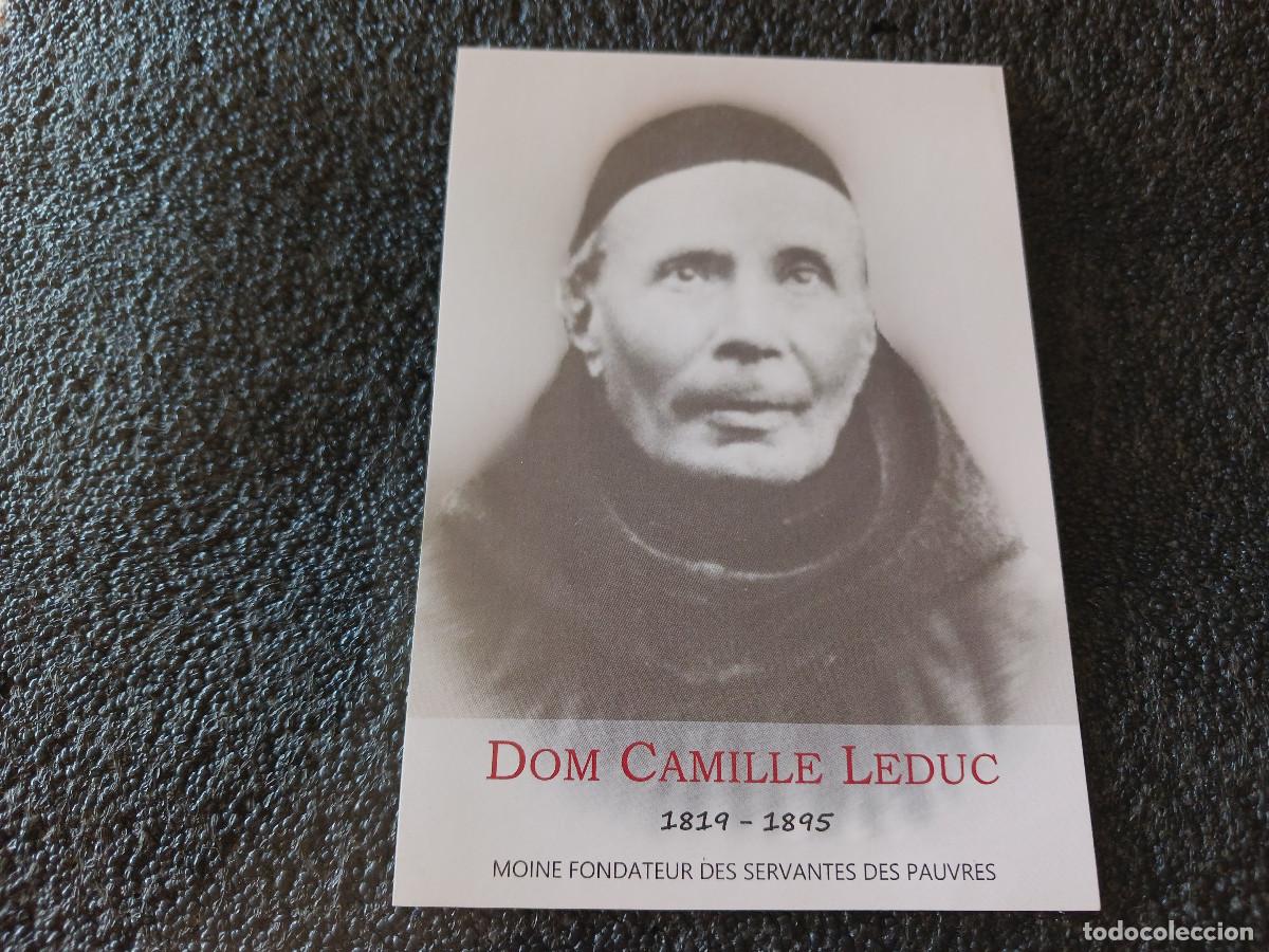 Postales: recordatorio para pedir beatificacion de dom camille leduc, servantes des pauvres