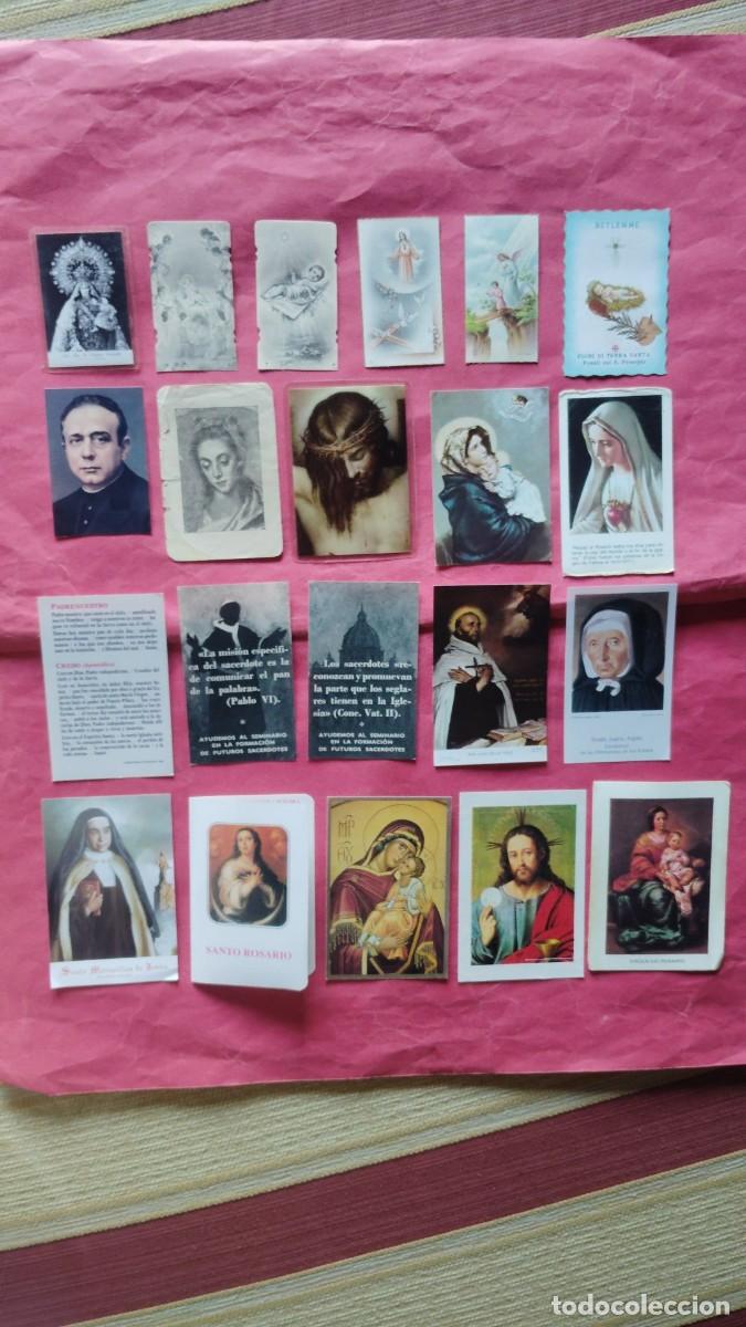 Postales: ESTAMPAS RELIGIOSAS.-RECORDATORIOS.-LOTE DE 21 ESTAMPAS VARIADAS.