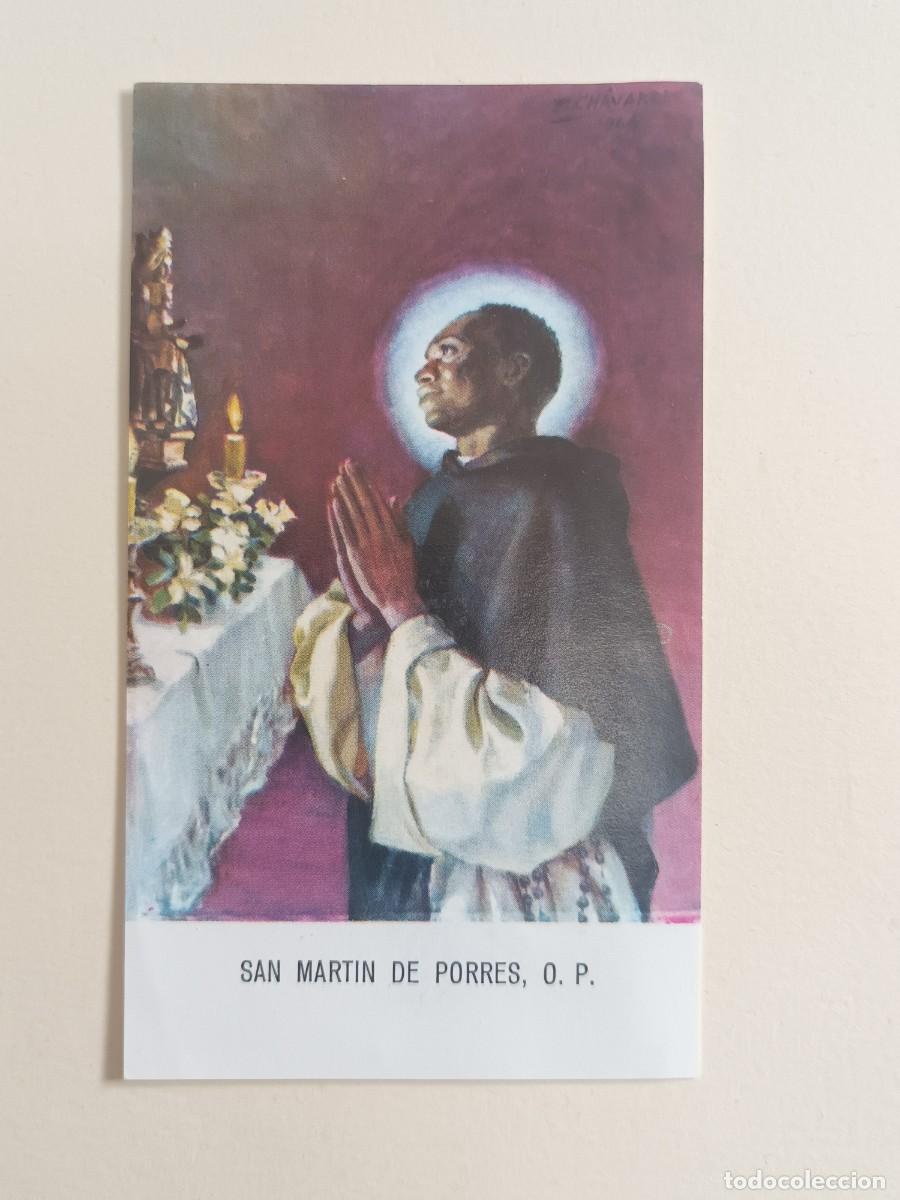 Postales: ESTAMPA SAN MARTIN DE PORRES, O. P. (1962)