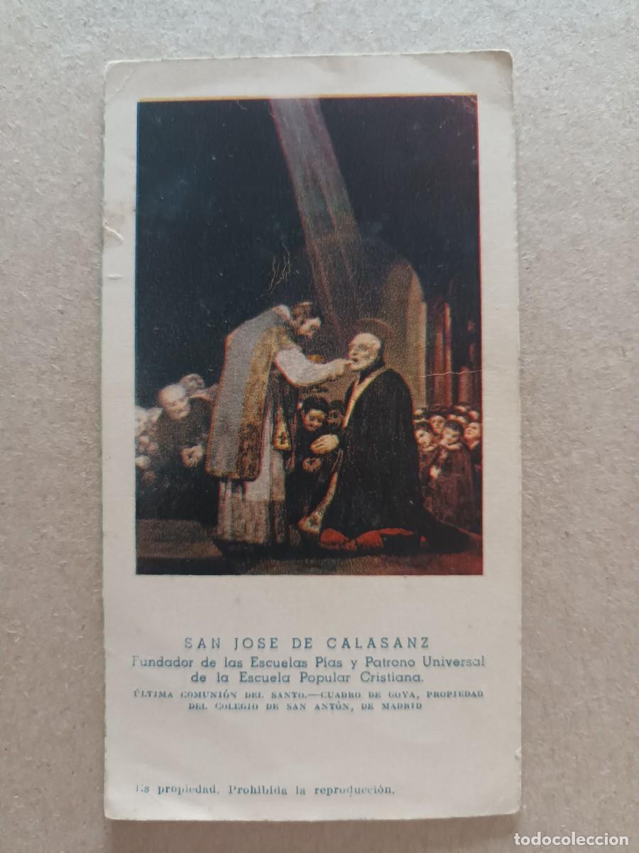 Postales: ESTAMPA SAN JOSE DE CALASANZ. FUNDADOR DE LAS ESCUELAS PIAS Y PATRONO UNIVERSAL DE LA ...