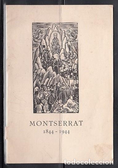 Postales: Libreto de 1944 a los devotos de la Virgen de Montserrat impreso en el mismo Monasterio 15 p&aacute;ginas