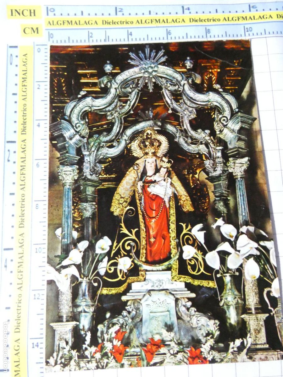 Postales: POSTAL RELIGIOSA SEMANA SANTA. A&Ntilde;O 1967. &Aacute;LORA M&Aacute;LAGA NUESTRA SE&Ntilde;ORA DE LAS FLORES. 2710